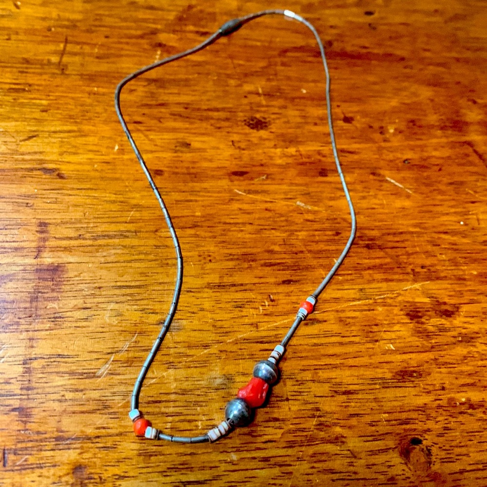 Vintage Coral Bead Necklace